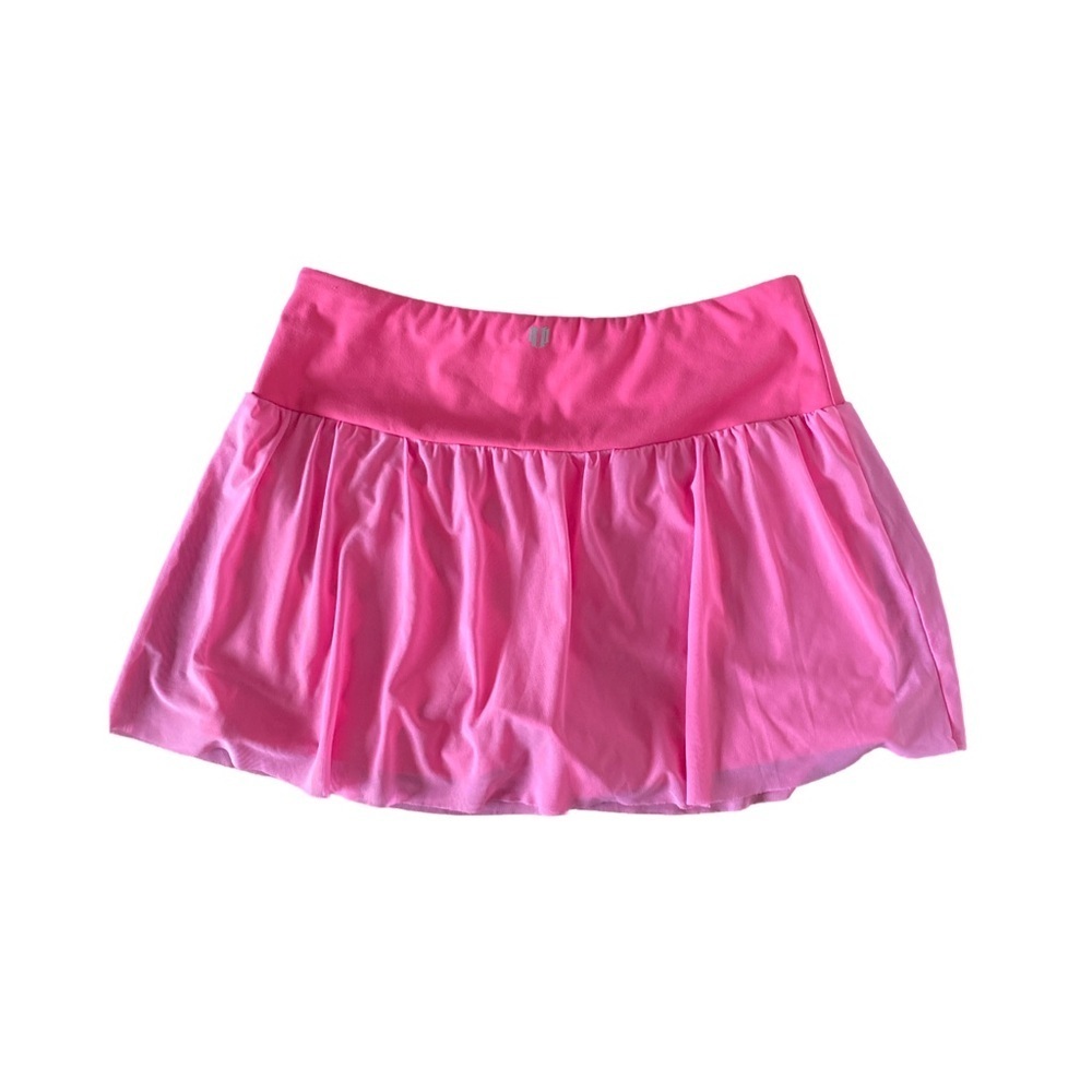 Eleven Pink Skort -L pink chiffon skort , polyester spandex - Picture 5 of 5